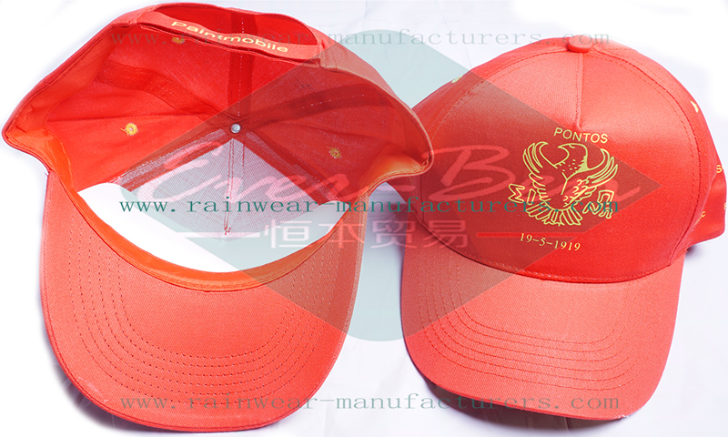 Red youth baseball cap bulk supplier